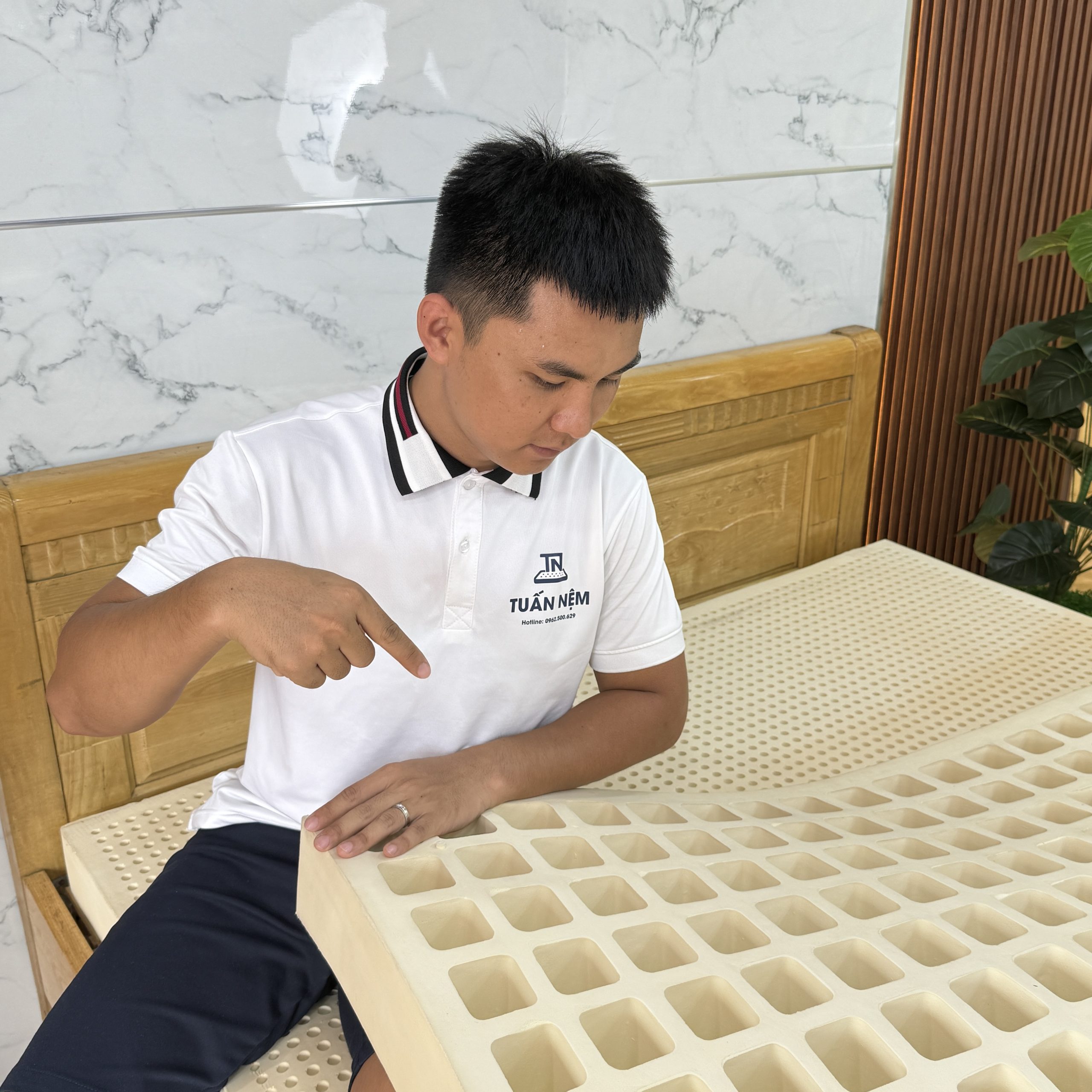 Nệm Cao Su Thiên Nhiên Vạn Thành STANDARD - Đủ kích thước - Ảnh 2